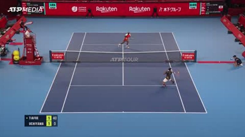 Highlights: Tiafoe eases past Uchiyama to reach second round of Japan Open