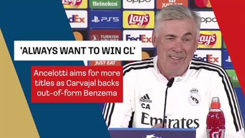 ‘I always want to win CL’ – says Ancelotti, Carvajal backs out of form Benzema