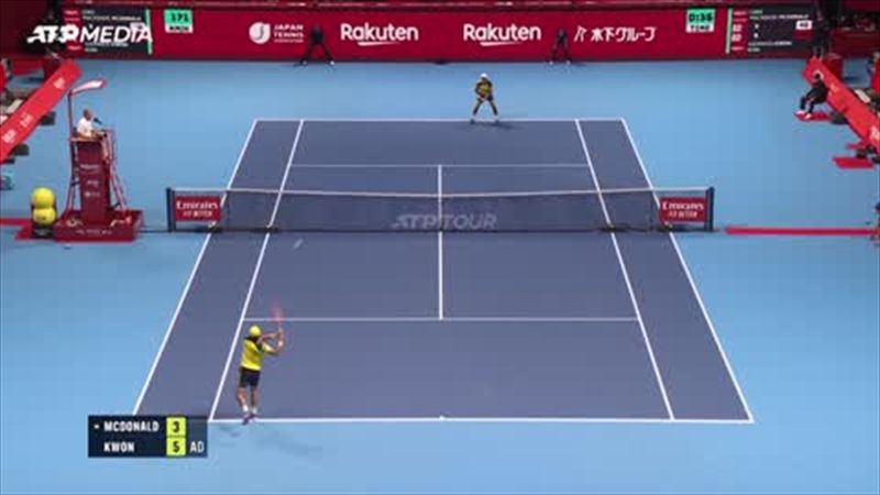 Highlights: Kwon beats McDonald in three sets to advance in Tokyo
