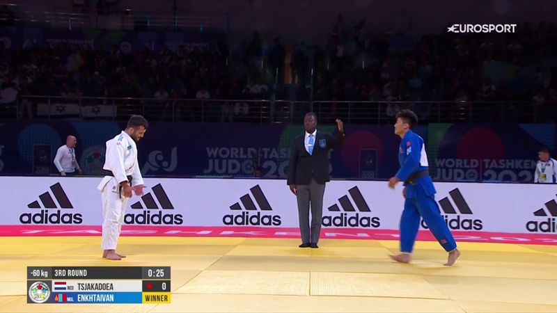 WK Judo | Tsjakadoea verliest in derde ronde na dubieuze diskwalificatie