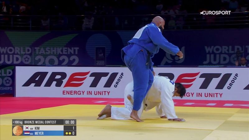 WK Judo | Roy Meyer grijpt naast het brons na verlies tegen Koreaan Minjong Kim