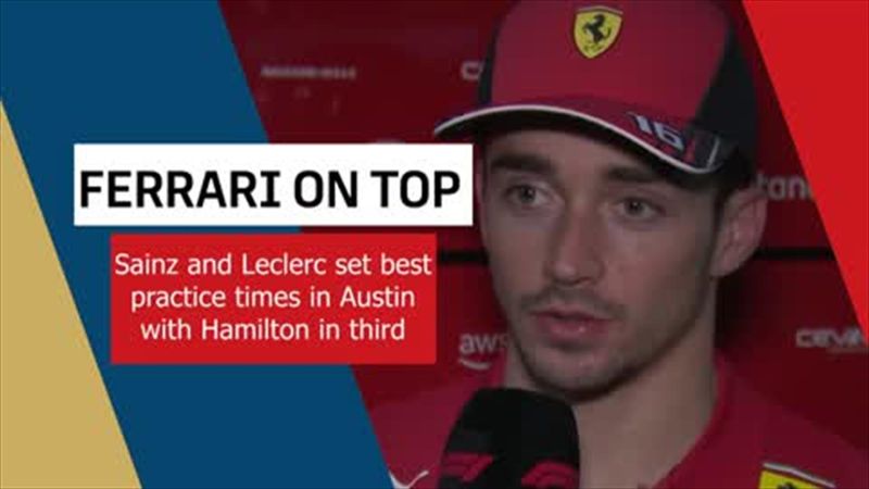 'Definitely on the pace!' - Sainz tops practice in Austin ahead of Leclerc