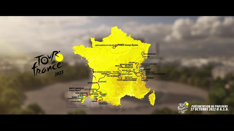 Da Bilbao a Parigi: tutte le tappe e il percorso del Tour 2023 in 3D