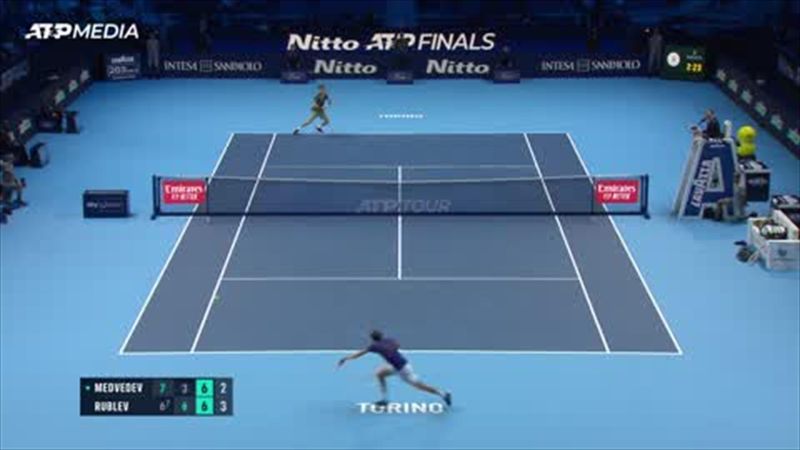 Highlights: Rublev outlasts Medvedev in winning start to ATP Finals
