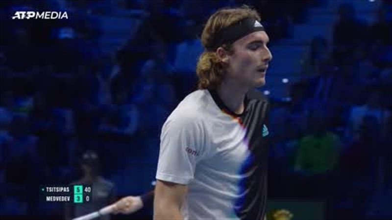 Highlights: Tsitsipas edges out Medvedev in three-set epic to keep ATP Finals hopes alive
