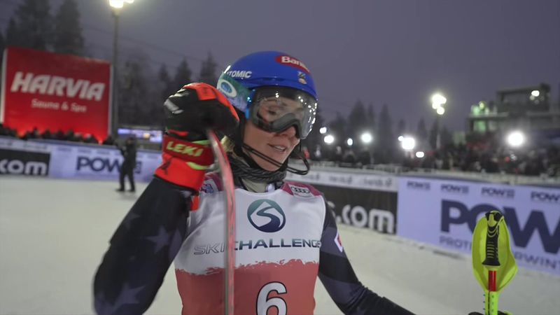 'Bit of a boogie in finish area!' - Shiffrin storms to first Slalom win of season