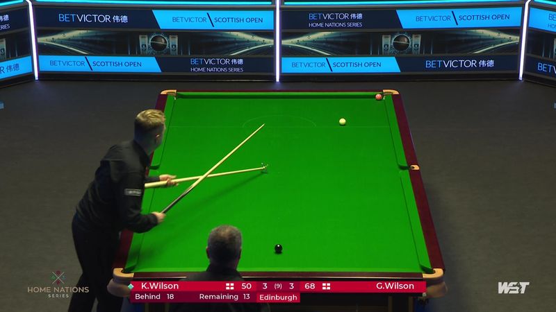 Gary Wilson wins epic 43 minute frame to take the lead against Kyren Wilson