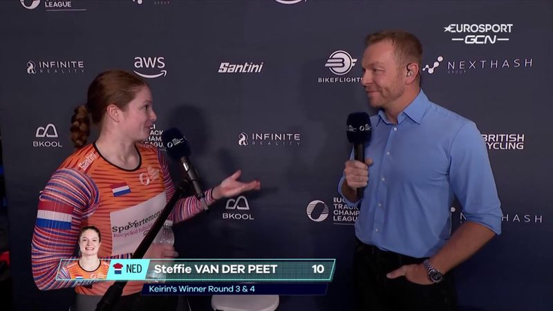 UCITCL | “Het was lastig timen” - Van der Peet legt uit hoe ze opnieuw keirin wint
