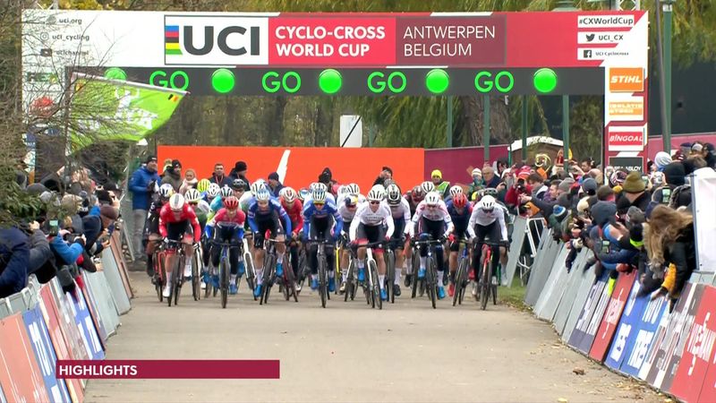 Highlights: Dominant Van der Poel wins cyclo-cross race in Antwerp