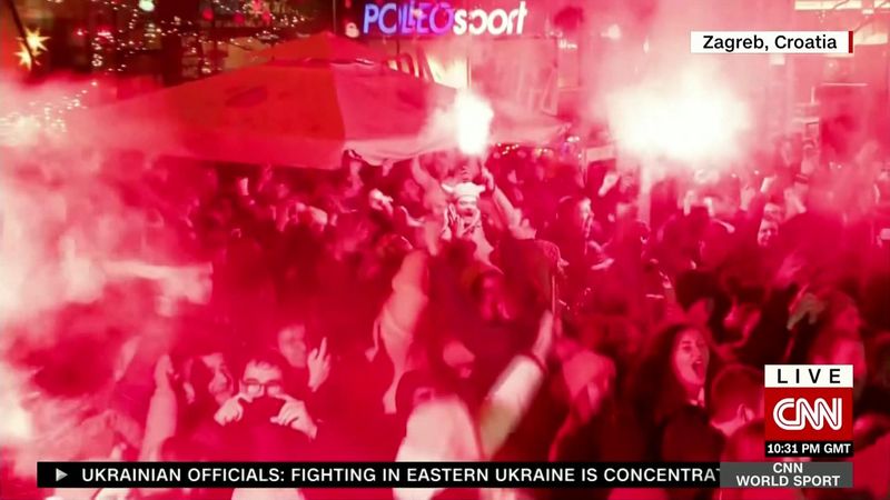 'Pandemonium!' – Croatia fans in Zagreb celebrate victory over Japan