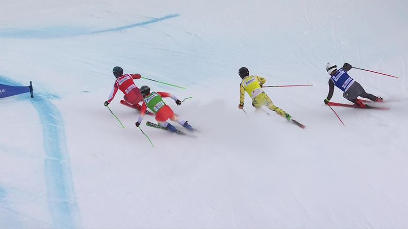 Müller nur knapp geschlagen: Das Finale beim Skicross-Weltcup