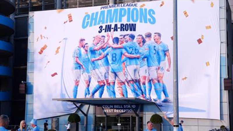 'We're going to have it all' - Man City fans celebrate league title with treble in sight