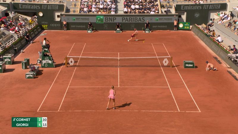 Roland Garros 2023 : highlights Cornet - Giorgi