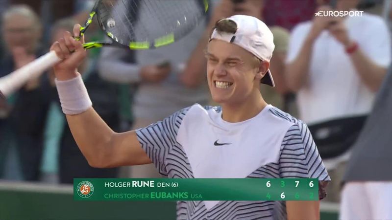 Rune beats Eubanks in tough clash in first round at Roland-Garros