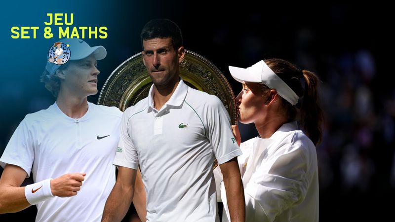 Djokovic laborieux, Sinner pressé, Rybakina historique : Wimbledon 2022 en 10 stats marquantes