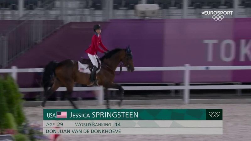 'She went clear' - Bruce Springsteen's daughter Jessica takes team showjumping silver