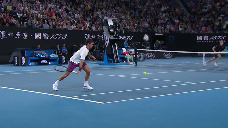'Fantastic movement, fantastic skill!' - Tremendous flicked winner from Federer