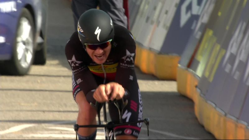 Ronde van België | Yves Lampaert wint tijdrit voor Mads Pedersen, die wel klassementsleider blijft