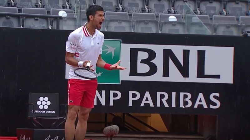 Heftiger Ausraster: Djokovic brüllt Schiedsrichter an