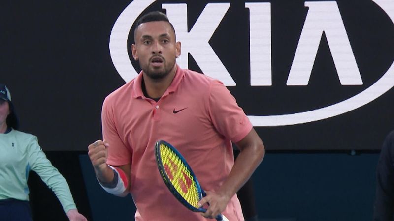 ‘Now we have a match on our hands’ - Nick Kyrgios claims lung-busting break