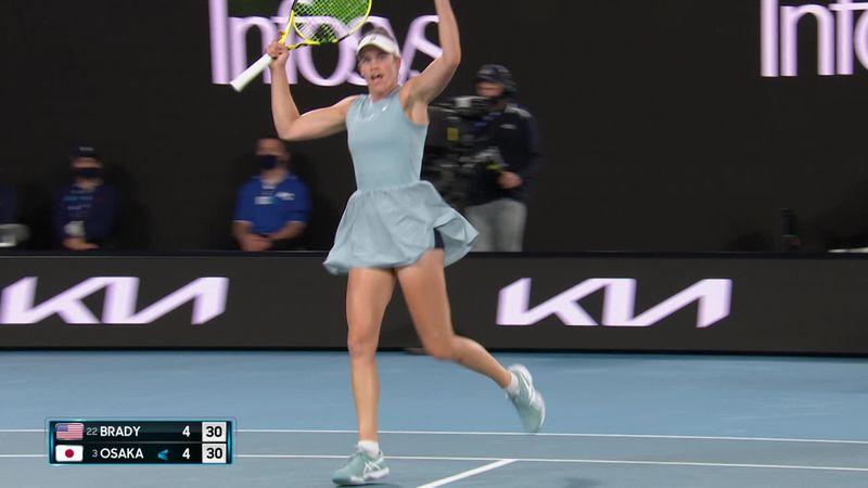'What a point!' - Brady wins amazing rally with perfect lob