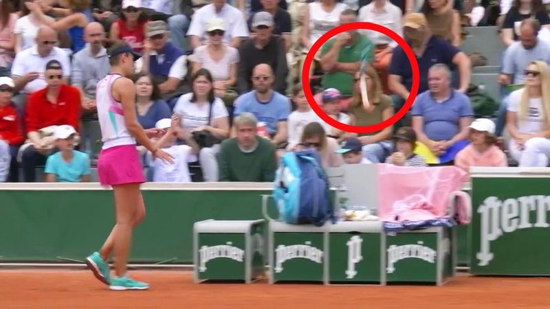 Watch shocking moment Begu throws racquet, makes kid cry and gets warning