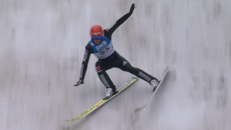 Riessle crashes in ski jump