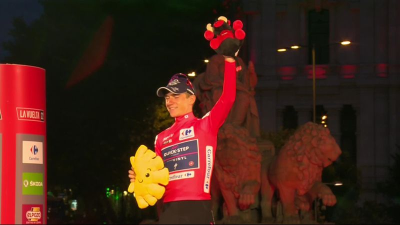 Evenepoel revels in podium moment at La Vuelta