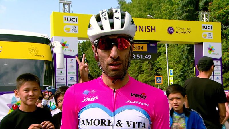 Tour of Almaty : Finish Stage 2 - Interview winner Danelo Celano