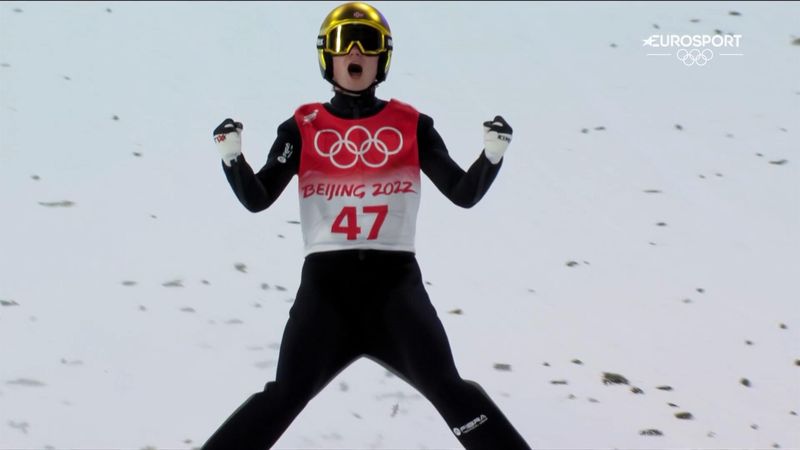 'Good enough' - Lindvik takes shock ski jumping gold ahead of Kobayashi