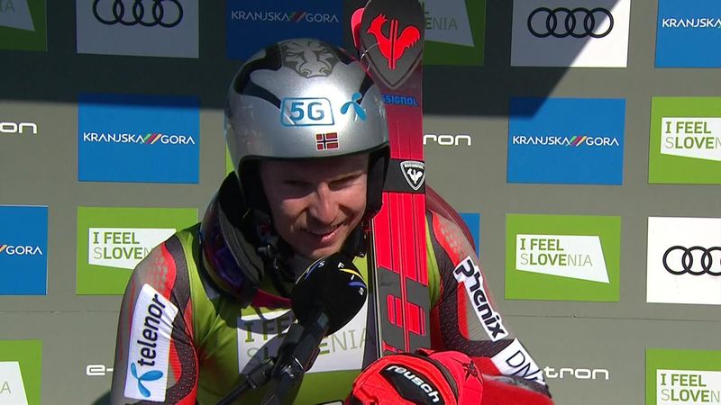 'I am super happy!' - Kristoffersen reacts to win at Kranjska Gora