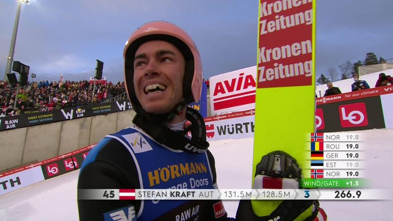 Kraft sul podio: il salto che gli vale il 3° posto... E Kobayashi ringrazia