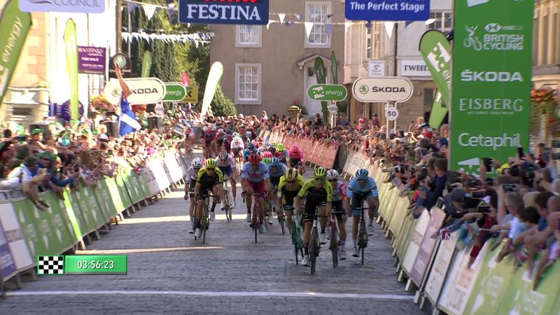 Dramatic finish in Tour of Britain Stage 2 as Trentin snatches victory from Dowsett's grasp