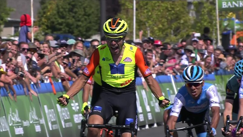 Tour of Utah : stage 1 finish - winner Umberto Marengo