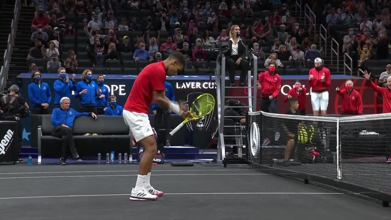 'McEnroe out of his chair!' - Auger-Aliassime wins epic point with 'beautiful' volley