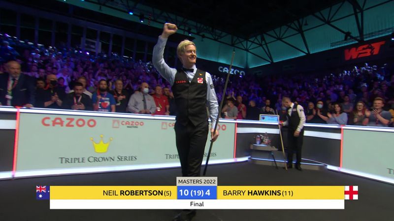 Masters | Neil Robertson, "on fire" în finala cu  Barry Hawkins. Ultimul act decis după 14 frameuri