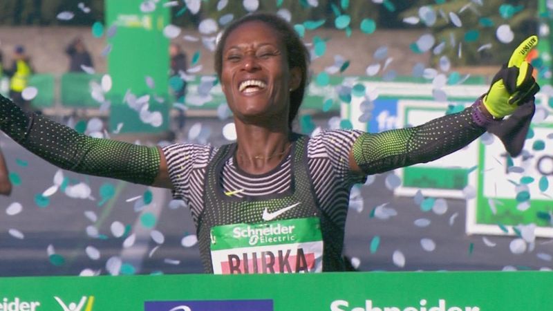 Gelete Burka wins Paris Marathon