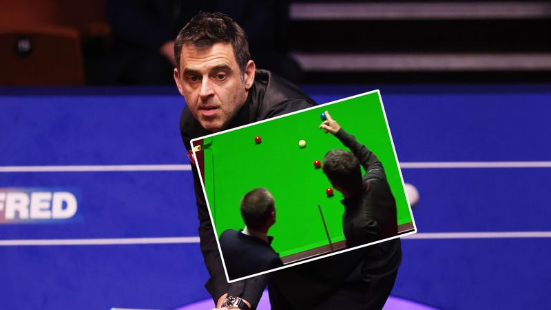 Watch as O'Sullivan complains about security guard in final against Trump