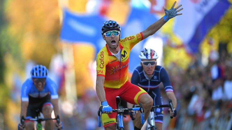 Final Mundial Innsbruck: Alejandro Valverde conquista el arcoíris y se proclama campeón del mundo