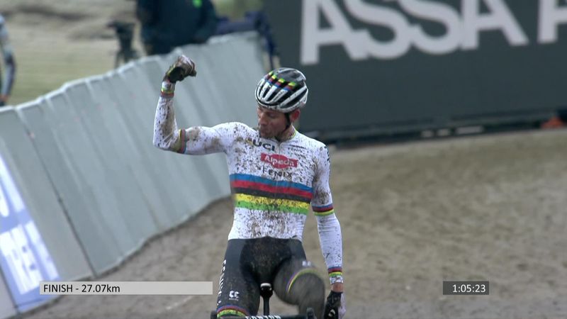 Van der Poel destroys rivals to take another cyclo-cross win in Hulst