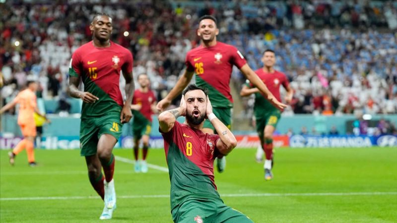 Resumen Portugal-Uruguay (Grupo H): Un doblete de Bruno vale unos octavos (2-0)