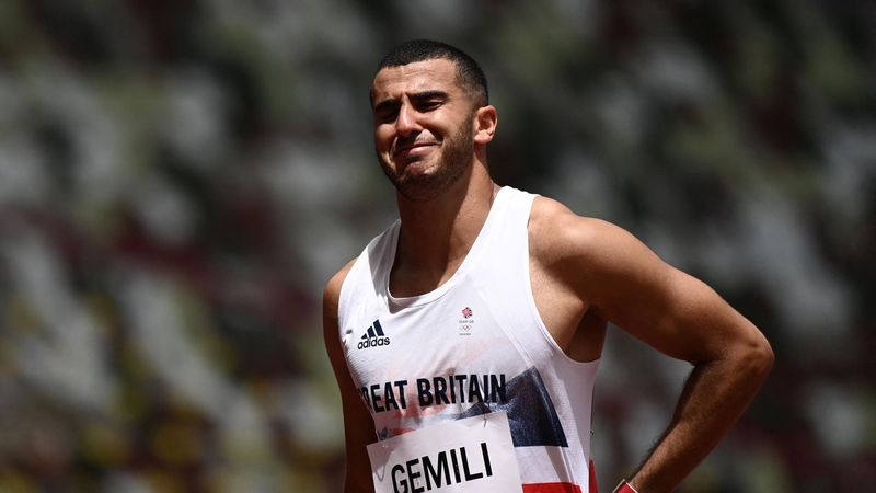 The powerful moment a tearful Gemili walks to finish line after injury