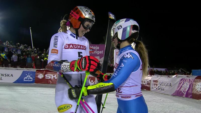 'Tearing it up, here!' - Vhlova's winning run to take Giant Slalom in Are