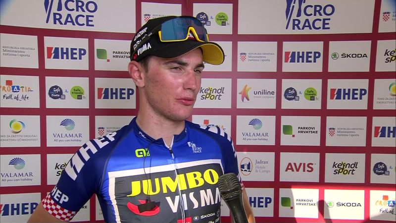 ‘Not nice to see so many guys crash’ – Stage 4 CRO Race winner Olav Kooij hopes riders are unhurt