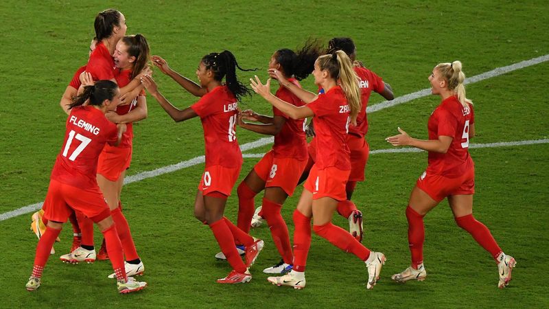 'Dead and buried but back they came' - Canada win women's football gold after dramatic shootout