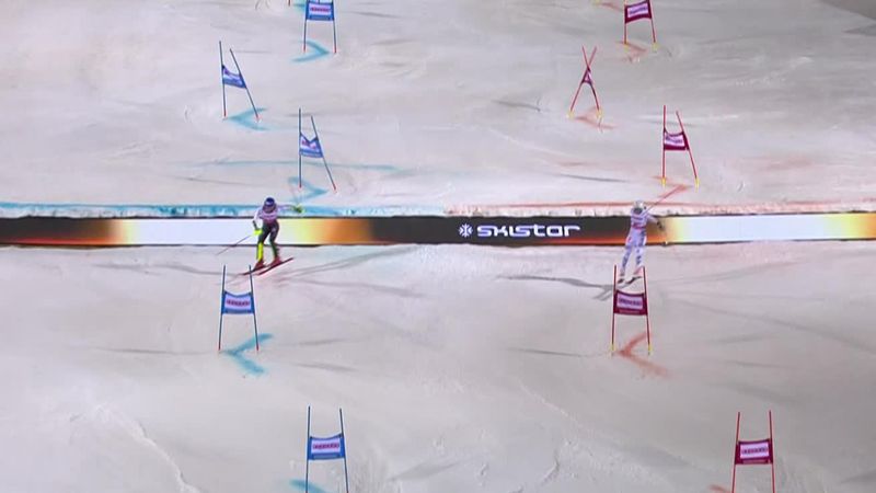 Watch sensational Shiffrin 'turn on the turbo' to win nailbiting women's parallel slalom