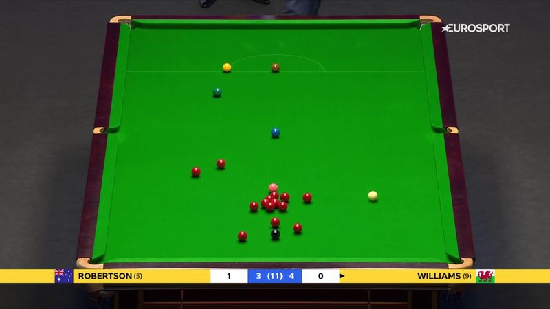 'Where's this red going?' - Williams' incredible fluke against Robertson