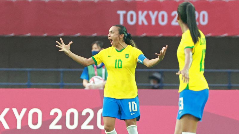 Tokyo 2020 - Brazil's Marta scores record-breaking Olympic goal