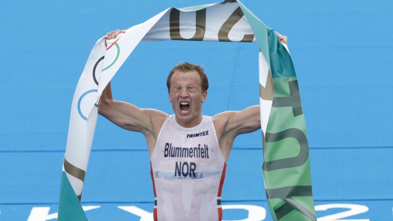 ‘The best 100 metres of his life!’ - Kristian Blummenfelt takes triathlon gold in Japan