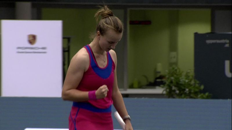 Highlights: Krejcikova beats Sasnovich to make last four